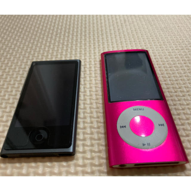 Apple(アップル)の【即日発送】Apple ipod nano 第５世代＋第７世代　セット品 スマホ/家電/カメラのオーディオ機器(ポータブルプレーヤー)の商品写真