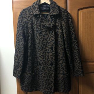 ザラ(ZARA)のZARA/レオパードコート(チェスターコート)