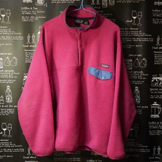 パタゴニア(patagonia)のパタゴニア　patagonia 　スナップＴ　メンズＬ　ピンク　大きいサイズ(ブルゾン)