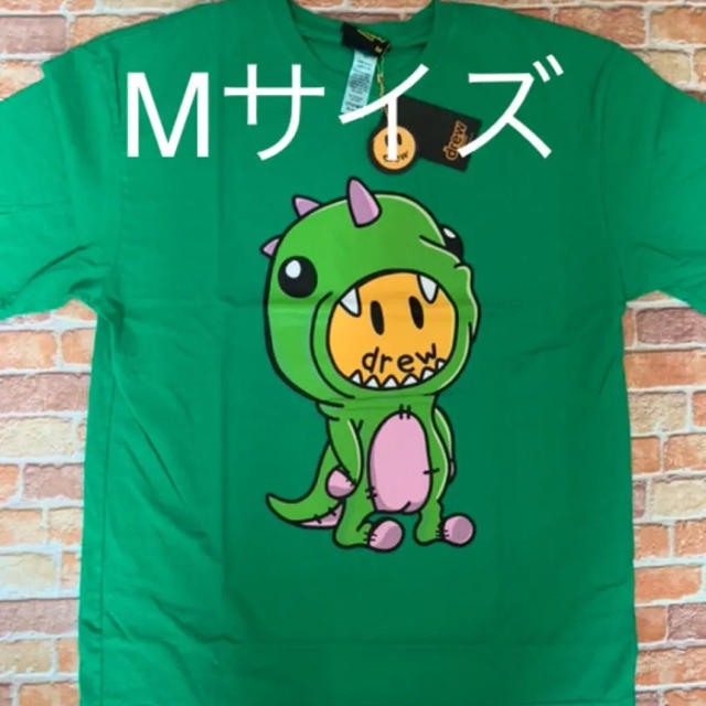 ドリューハウス マスコット プリント 半袖 Tシャツ オレンジ XL