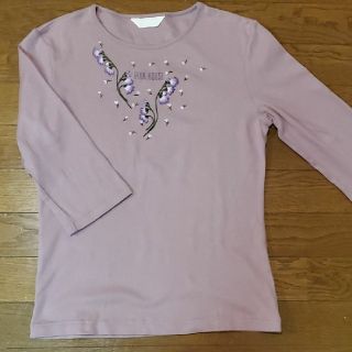 ピンクハウス(PINK HOUSE)のピンクハウス　7分袖刺繍Tシャツ(Tシャツ(長袖/七分))