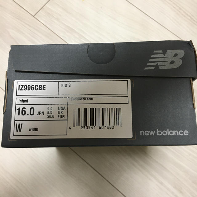 New Balance(ニューバランス)の【新品タグ付き】 ニューバランス  IZ996 16cm キッズ/ベビー/マタニティのキッズ靴/シューズ(15cm~)(スニーカー)の商品写真