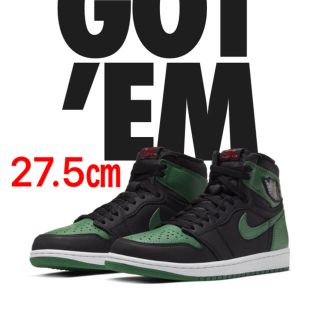 ナイキ(NIKE)のnike air jordan 1 pine green 27.5(スニーカー)