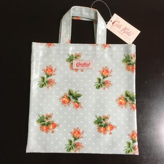 キャスキッドソン(Cath Kidston)のCath Kidston KIds ビニールミニバッグ　ブルー花柄(その他)