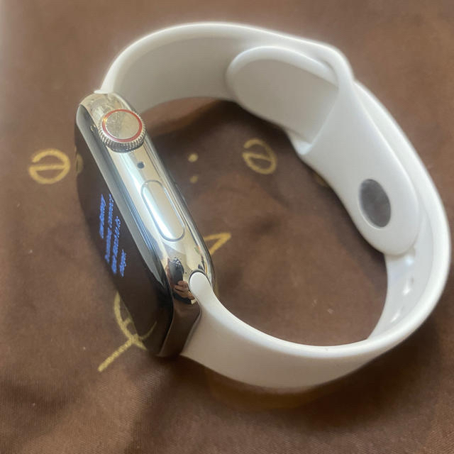 Apple Watch(アップルウォッチ)のApple watch series4 44 シルバーステンレス スマホ/家電/カメラのスマホアクセサリー(その他)の商品写真