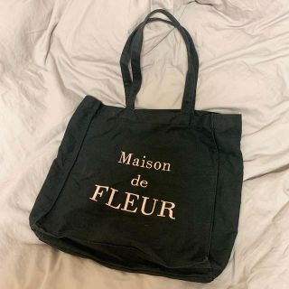 メゾンドフルール(Maison de FLEUR)のMaison de FLEUR トートバッグ(黒)(トートバッグ)