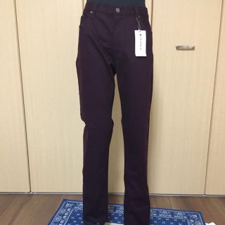 ザショップティーケー(THE SHOP TK)の新品　THE SHOP TK  ポケットストレッチパンツ　ワインレッド(ワークパンツ/カーゴパンツ)