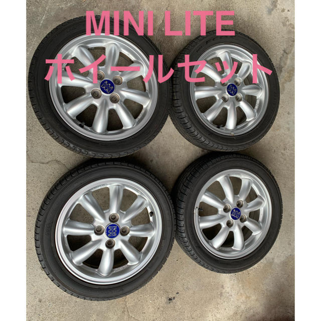 ????MINILITE ミニライト ホイールセット 165/55R/15 軽 軽四ホイール