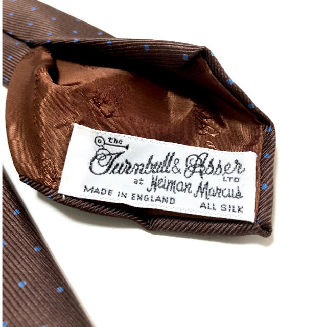 「美品」TURNBULL & ASSER（ターンブル アッサー）ネクタイブラウン