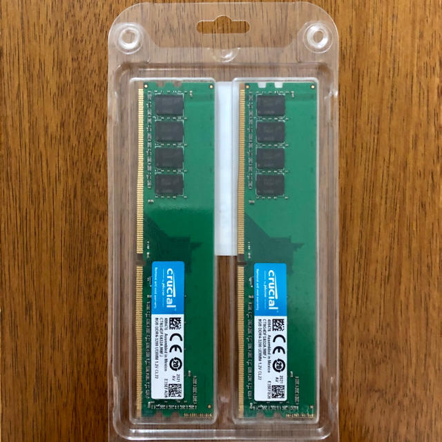 Crucial PC4-25600 16GB（8GB×2枚) 1