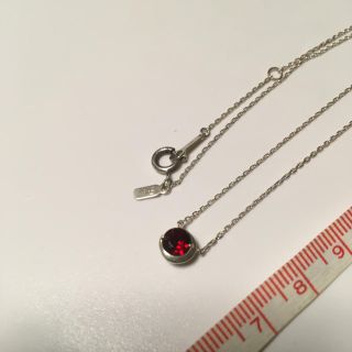 スタージュエリー(STAR JEWELRY)の値下！スタージュエリー☆ムーンボールネックレス☆シルバー☆ガーネット☆(ネックレス)