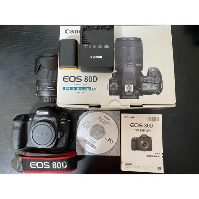 Cannon EOS 80D(W) EF-S 18-135 IS USM Kit 【国内発送】 www.gold-and