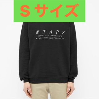 ダブルタップス(W)taps)のW)taps  スポット ブラック　クルーネック　スウェット(スウェット)