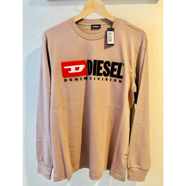 DIESEL 　ディーゼル　長袖　ロンT　人気品　ロゴ Mサイズ　ブラウン系