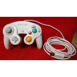 ニンテンドウ(任天堂)のNINTENDO GAMECUBE 純正コントローラー 白(その他)