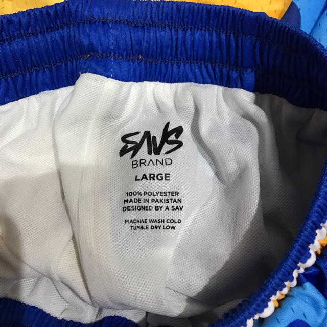 MITCHELL & NESS(ミッチェルアンドネス)のSAVS BRAND HOOP SHORTS Lサイズ メンズのパンツ(ショートパンツ)の商品写真