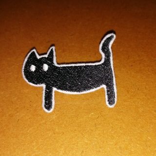 黒猫　ブローチ(雑貨)