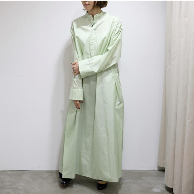 auralee) FINX SILK STRIPE LONG ONE-PIECEワンピース