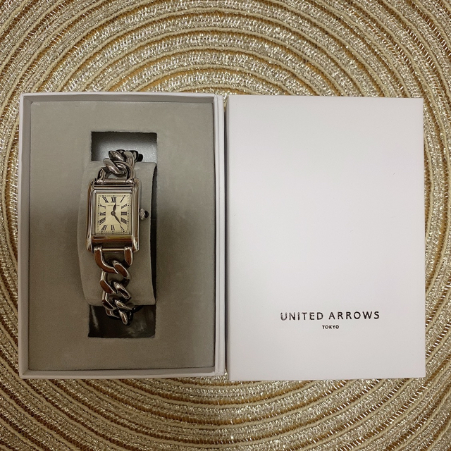 UNITED ARROWS - united arrows スクエア メタル チェーン 腕時計 