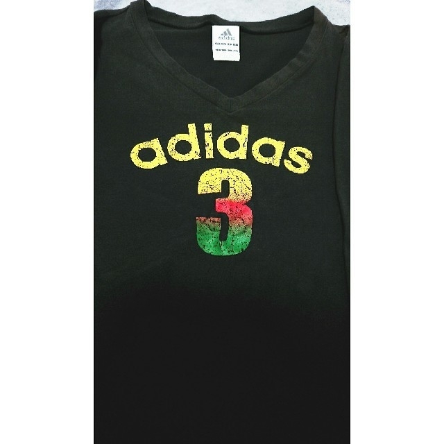 adidas(アディダス)のadidas  7分袖Tシャツ黒 レディースのトップス(Tシャツ(長袖/七分))の商品写真