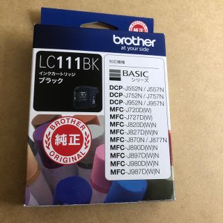 ブラザー(brother)のブラザー　純正　インクカートリッジ　LC111BK 1個(PC周辺機器)