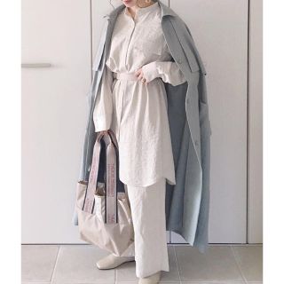 ケービーエフ(KBF)のKBF アシンメトリーサイズシャツ beige(シャツ/ブラウス(長袖/七分))