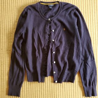 トミーヒルフィガー(TOMMY HILFIGER)のTOMMY HILFIGER カーディガン ネイビー M(カーディガン)