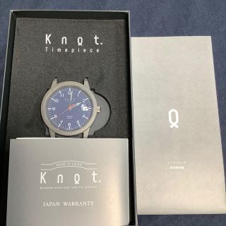 ノット(KNOT)のknot TS-36 ネイビー TITANIUM SOLAR チタニウムソーラー(腕時計(アナログ))