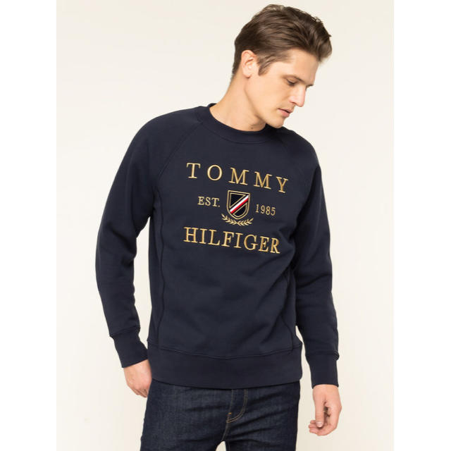 TOMMY HILFIGER(トミーヒルフィガー)のtommy hilfiger スウェット　ネイビー メンズのトップス(スウェット)の商品写真