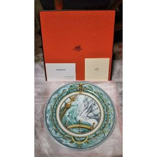 エルメス(Hermes)の◆HERMES エルメス◆未使用 プレート皿21.5cm パッチワーク 突風(食器)