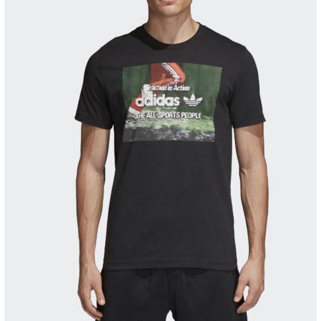 adidas(アディダス)の新品 アディダス　レア　フォトプリント　サイズＬ オリジナルス　トレフォイル メンズのトップス(Tシャツ/カットソー(七分/長袖))の商品写真