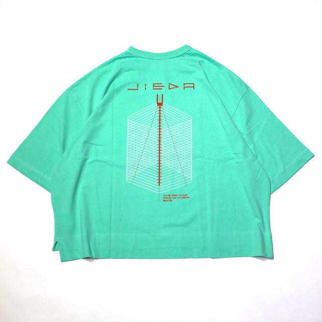 Jieda(ジエダ)のJieDa GEOMETRIC BIG PRINT T-SHIRT GREEN メンズのトップス(Tシャツ/カットソー(半袖/袖なし))の商品写真