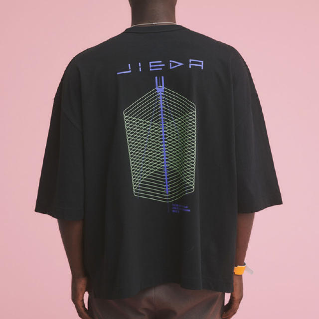 Jieda(ジエダ)のJieDa GEOMETRIC BIG PRINT T-SHIRT GREEN メンズのトップス(Tシャツ/カットソー(半袖/袖なし))の商品写真