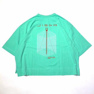 ジエダ(Jieda)のJieDa GEOMETRIC BIG PRINT T-SHIRT GREEN(Tシャツ/カットソー(半袖/袖なし))