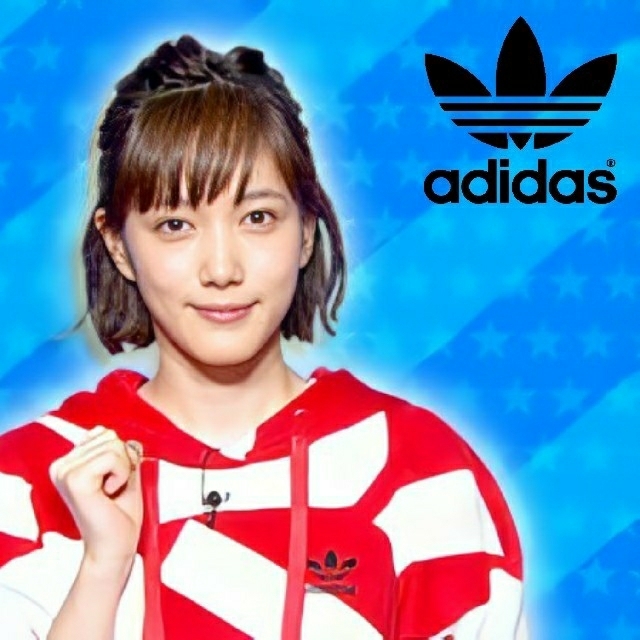 パーカーadidas originals 総柄 パーカー  Lサイズ 本田翼着用