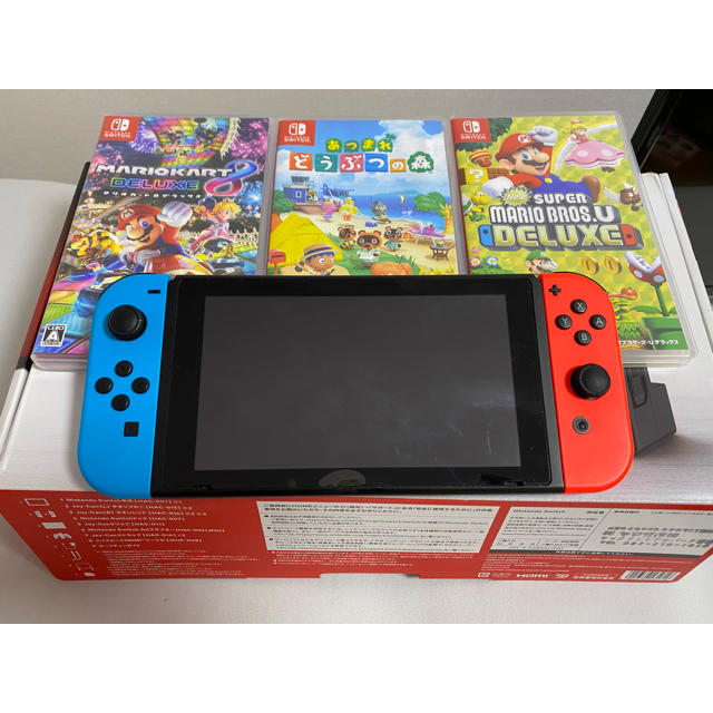 Nintendo Switch 本体　カセット　3本付き