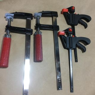クランプ　F型 50ミリ×200ミリ　2個　クイックバークランプ　2個セット(工具/メンテナンス)