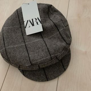 ザラ(ZARA)のZARA キャスケット　帽子　新品　M(キャスケット)