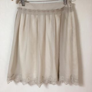 ボディドレッシングデラックス(BODY DRESSING Deluxe)のグレージュ シフォンスカート(ひざ丈スカート)