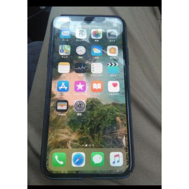 Apple(アップル)のiPhone X スペースグレイ 64ギガ スマホ/家電/カメラのスマートフォン/携帯電話(スマートフォン本体)の商品写真