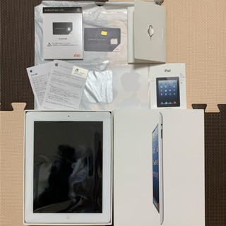 アップル(Apple)の【美品】iPad4 Wi-Fi+Cellular 16GB(タブレット)