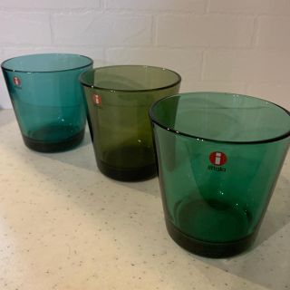 イッタラ(iittala)のカルティオ　グラス　グリーン系(グラス/カップ)