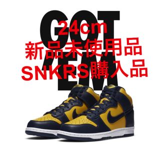 ナイキ(NIKE)のNIKE DUNK HIGH "MICHIGAN(スニーカー)