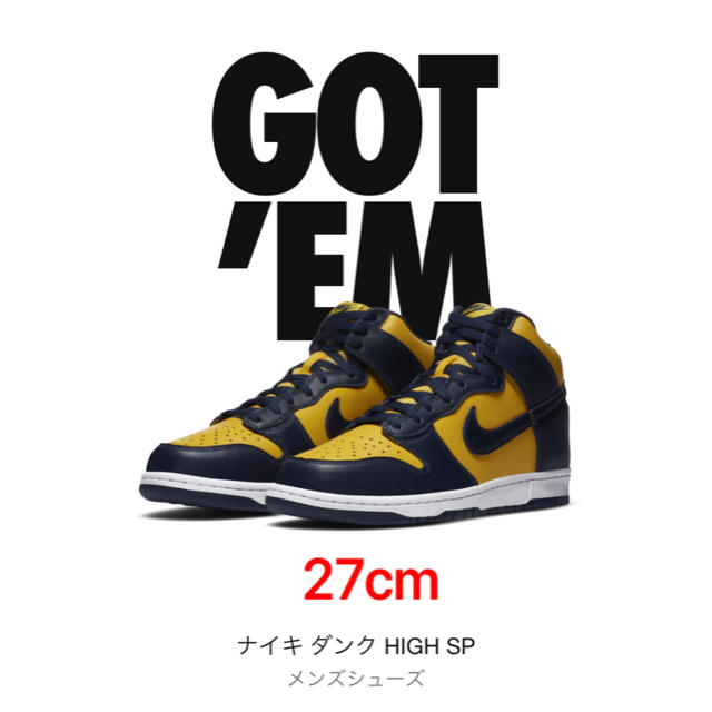 NIKE DUNK HIGH SP "MICHIGAN"