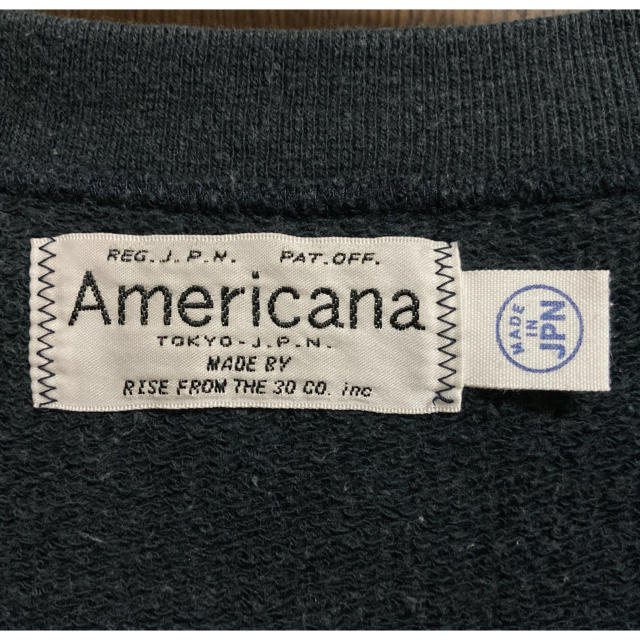 AMERICANA(アメリカーナ)のAMERICANA アメリカーナ スウェット トレーナー ブラック レディースのトップス(トレーナー/スウェット)の商品写真