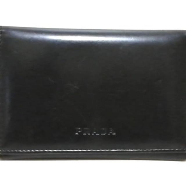 PRADA(プラダ)のPRADA(プラダ) 名刺入れ - 黒 レザー レディースのファッション小物(名刺入れ/定期入れ)の商品写真