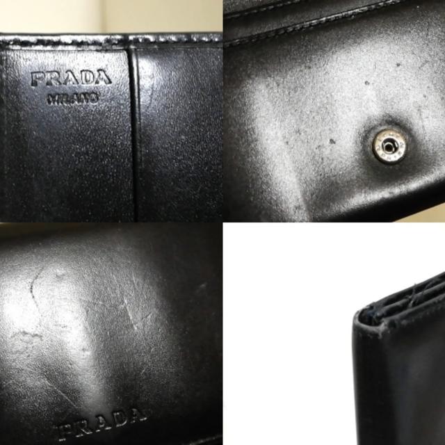 PRADA(プラダ)のPRADA(プラダ) 名刺入れ - 黒 レザー レディースのファッション小物(名刺入れ/定期入れ)の商品写真
