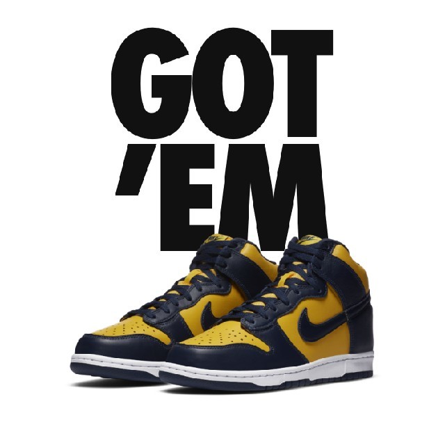 NIKE ダンク HIGH Maize and Blue