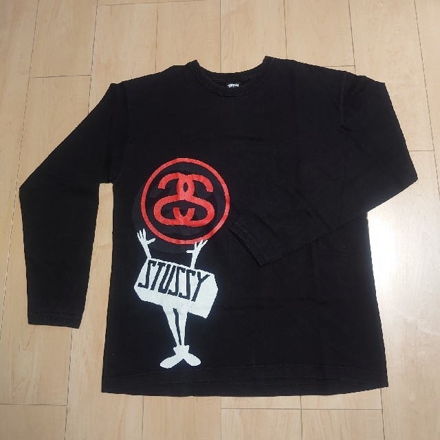 STUSSY(ステューシー)のSTUSSY　ロングＴシャツ　黒 メンズのトップス(Tシャツ/カットソー(七分/長袖))の商品写真