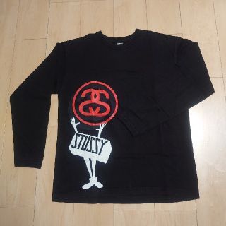 ステューシー(STUSSY)のSTUSSY　ロングＴシャツ　黒(Tシャツ/カットソー(七分/長袖))